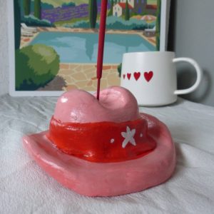Support d’Encens en forme de chapeaux de cowboy girly