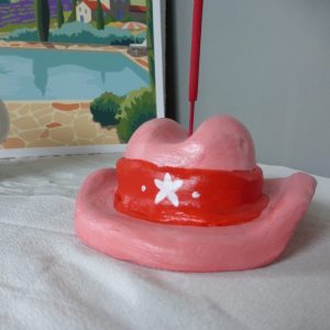 Support d’Encens en forme de chapeaux de cowboy girly