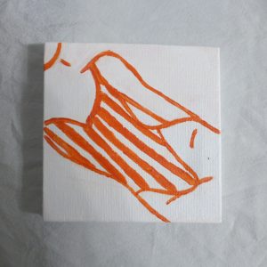 Un tableau aux teintes estivales et orangées